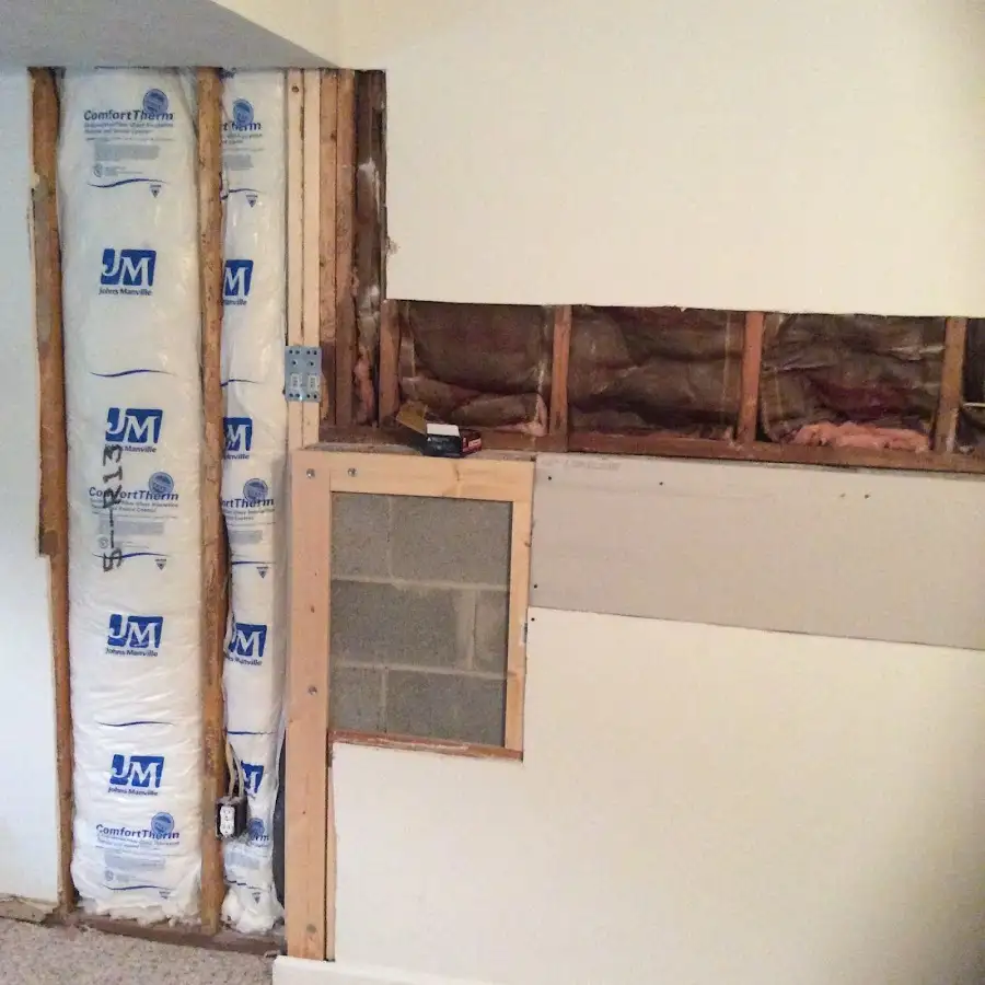 Wall insulation replacement during Odor Removal & Deodorization in West Columbia